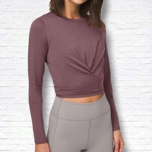 Lululemon Time to Restore Purple Long Sleeve Size M